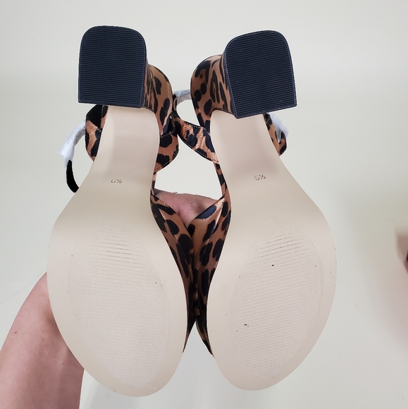 RAMPAGE silk leopard heels - Picture 4 of 4